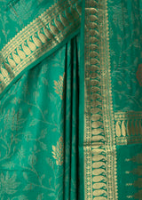 MIMOSA Rama Banarasi Art Silk Saree — fleets shot full lifestyle