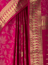 MIMOSA Rani Banarasi Art Silk Saree — fleets shot full lifestyle