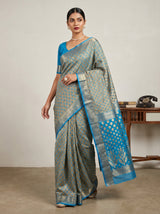MIMOSA Ananda Banarasi Art Silk Saree — pose 7 styling detail