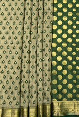 MIMOSA Green Banarasi Art Silk Saree — fleets shot full lifestyle