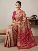 MIMOSA Rani Banarasi Art Silk Saree — pose 8 styling detail