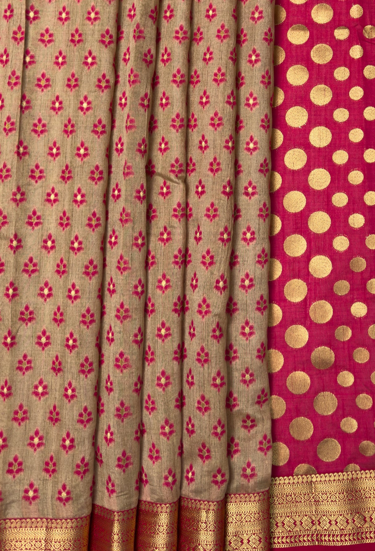MIMOSA Rani Banarasi Art Silk Saree — fleets shot full lifestyle