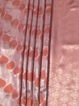 MIMOSA Pink Kanjivaram Art Silk Saree — fleets shot full lifestyle