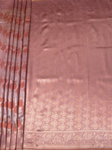MIMOSA Pink Kanjivaram Art Silk Saree — pallu and zari work detail