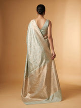 MIMOSA Ananda Kanjivaram Art Silk Saree — Close-up of Face