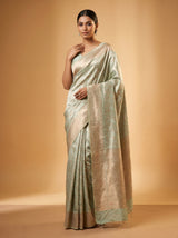 MIMOSA Ananda Kanjivaram Art Silk Saree — pose 5 styling detail