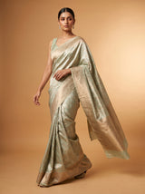 MIMOSA Ananda Kanjivaram Art Silk Saree — pose 7 styling detail