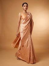 MIMOSA Peach Kanjivaram Art Silk Saree — pose 7 styling detail