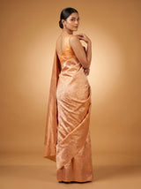 MIMOSA Peach Kanjivaram Art Silk Saree — pose 9 styling detail