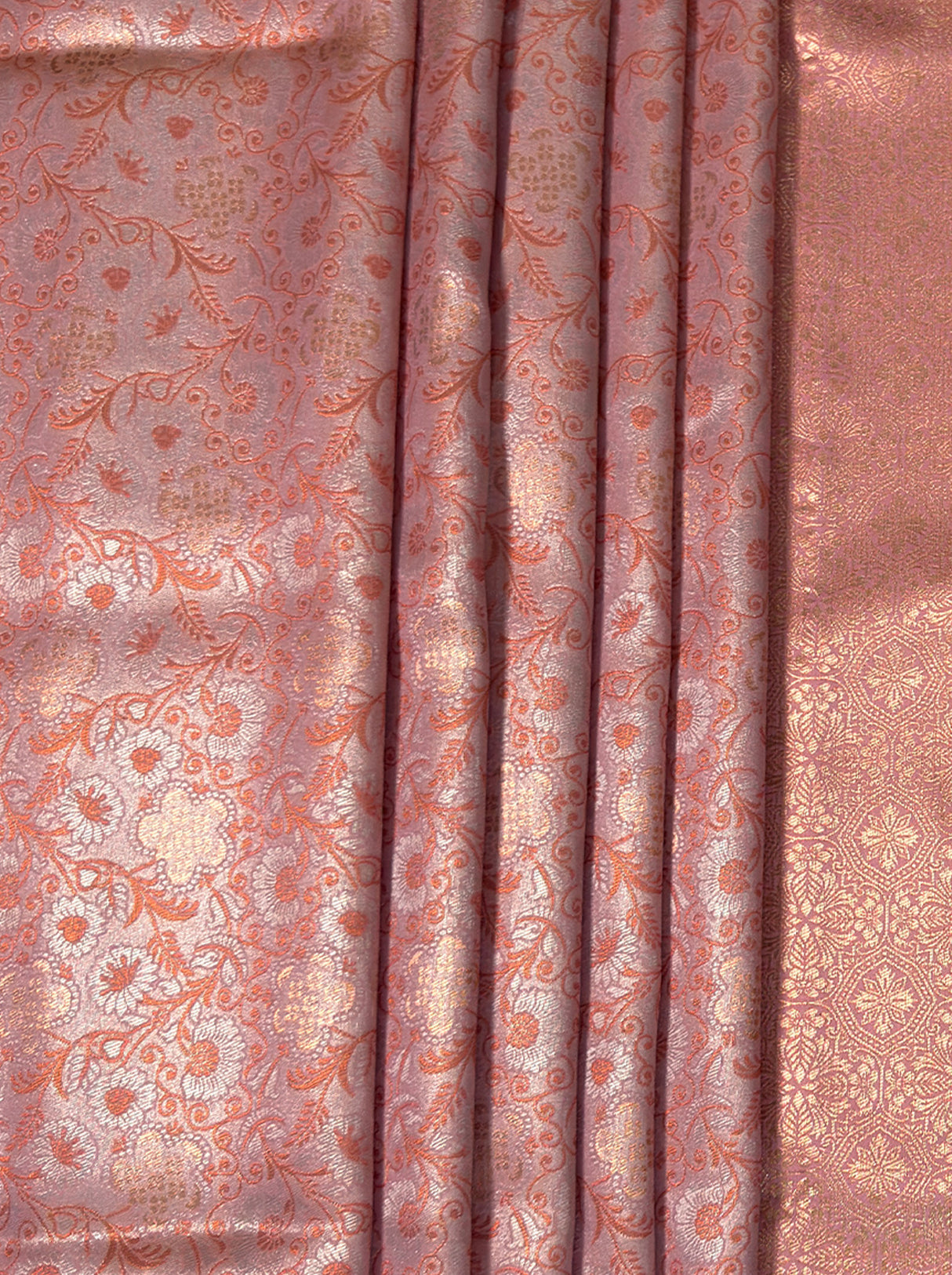 MIMOSA Pink Kanjivaram Art Silk Saree — fleets shot full lifestyle