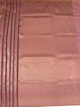 MIMOSA Pink Kanjivaram Art Silk Saree — pallu and zari work detail