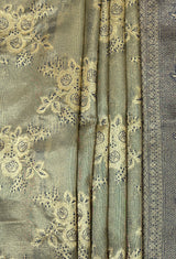 MIMOSA Navy Banarasi Art Silk Saree — fleets shot full lifestyle