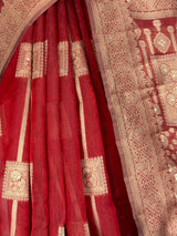 MIMOSA Maroon Banarasi Art Silk Saree — fleets shot full lifestyle