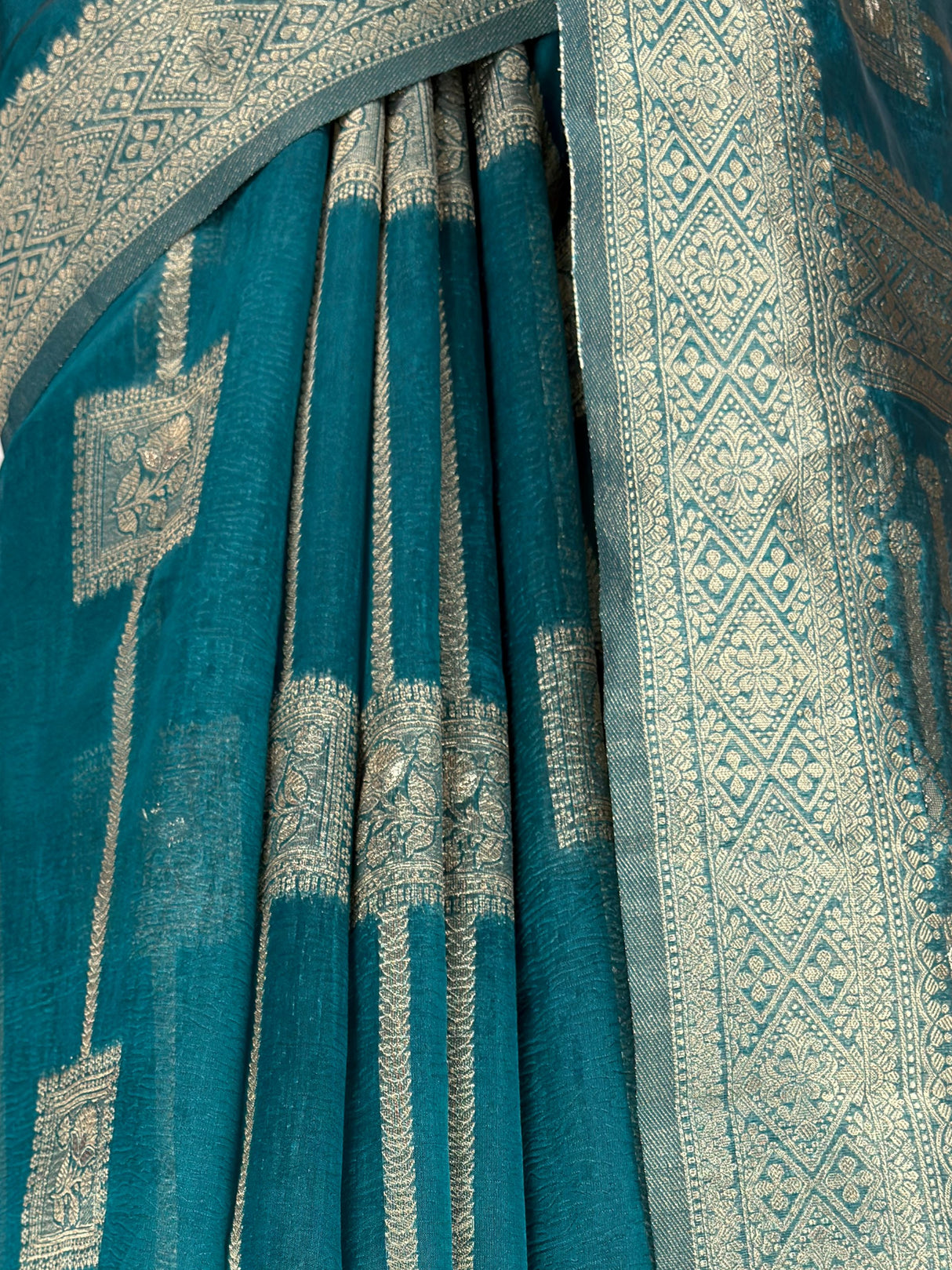 MIMOSA Sapphire Banarasi Art Silk Saree — fleets shot full lifestyle