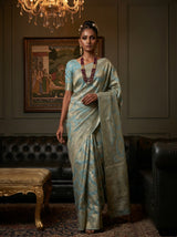 MIMOSA Ananda Banarasi Art Silk Saree — pose 7 styling detail