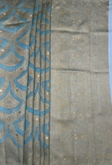 MIMOSA Ananda Banarasi Art Silk Saree — pallu and zari work detail
