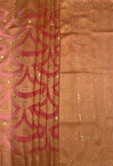 MIMOSA Gajari Banarasi Art Silk Saree — pallu and zari work detail