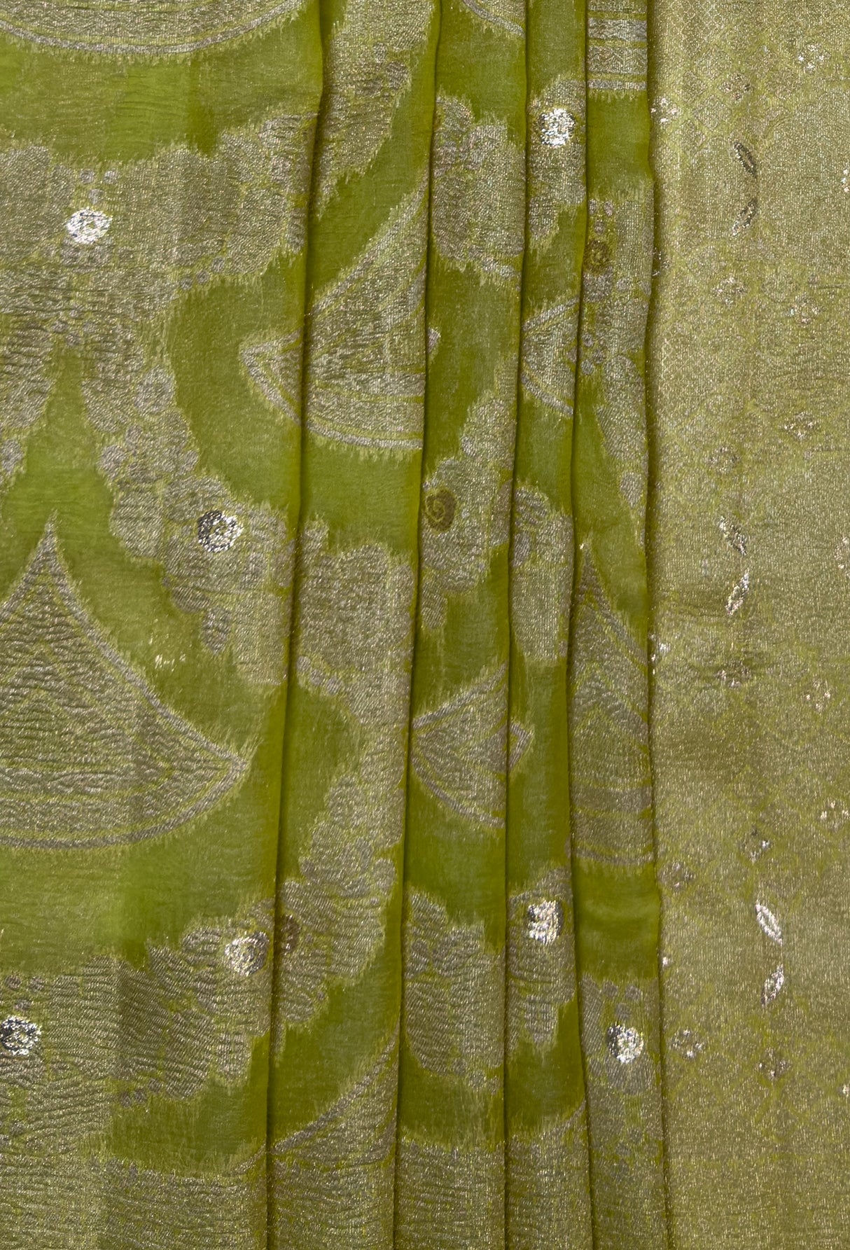 MIMOSA Pista Banarasi Art Silk Saree — fleets shot full lifestyle