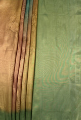 MIMOSA Green Banarasi Art Silk Saree — pallu and zari work detail