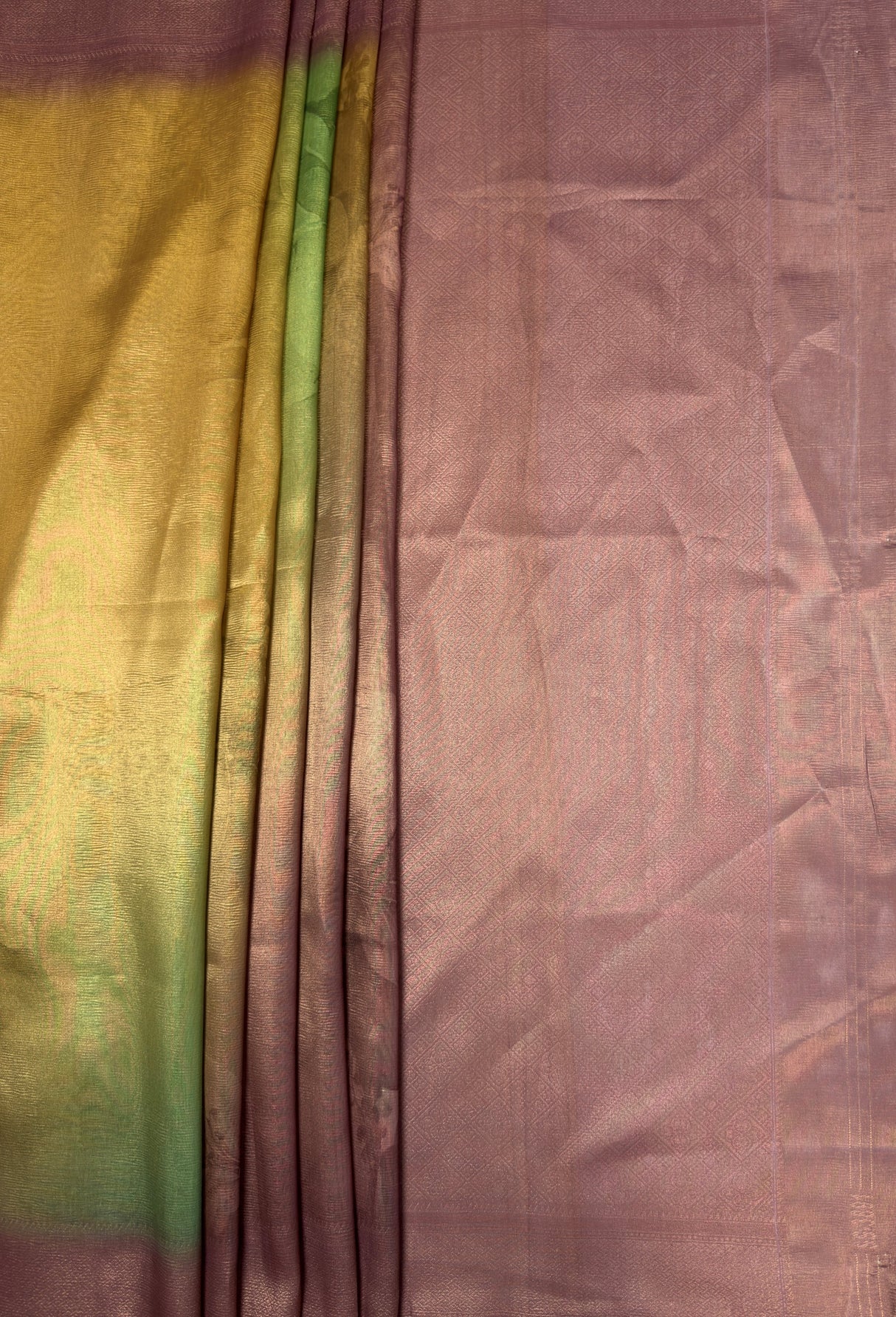 MIMOSA Pink Banarasi Art Silk Saree — pallu and zari work detail