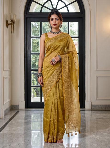 MIMOSA Saree Saree — front view on mannequin