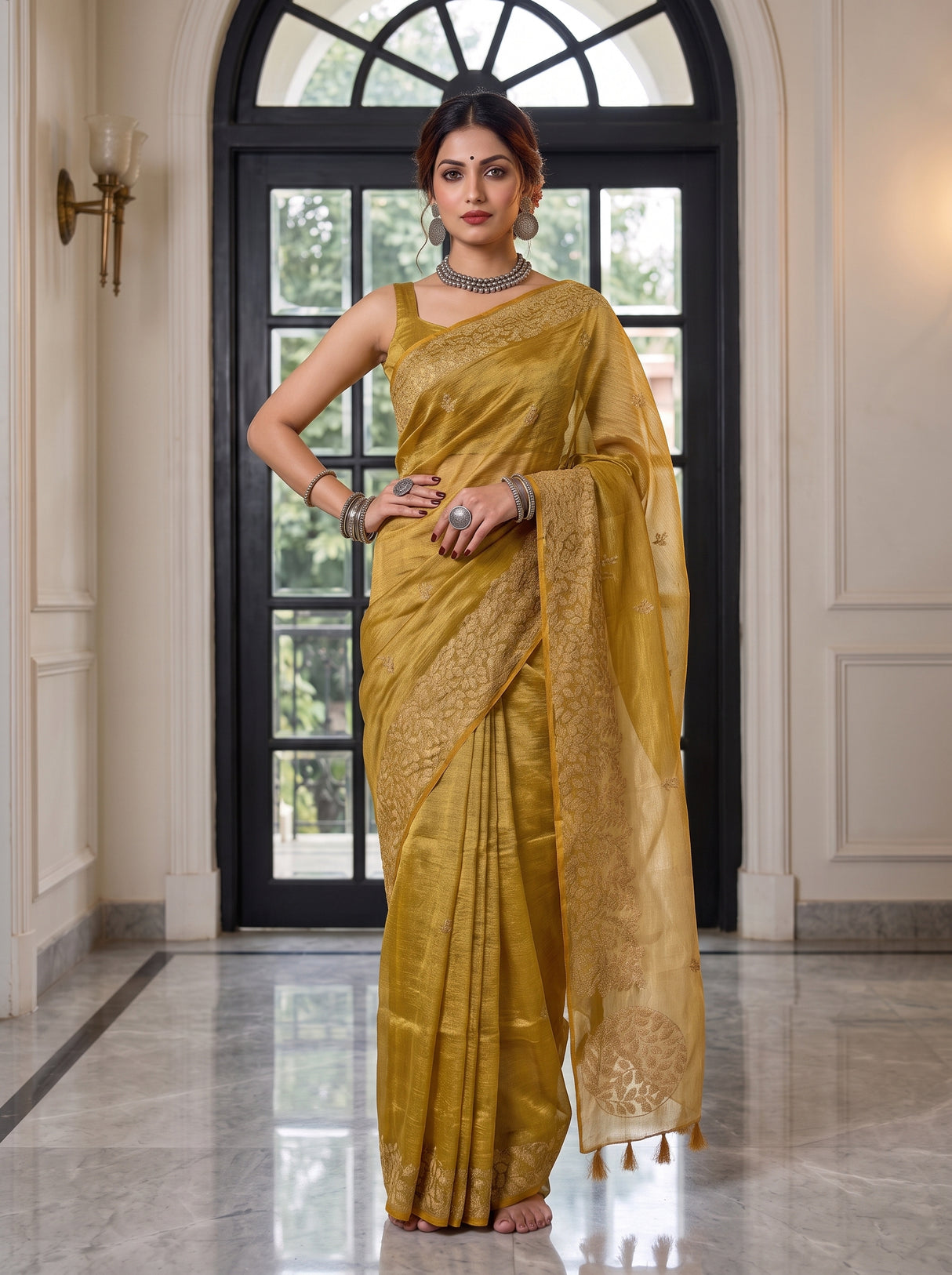 MIMOSA Saree Saree — pose 4 styling detail