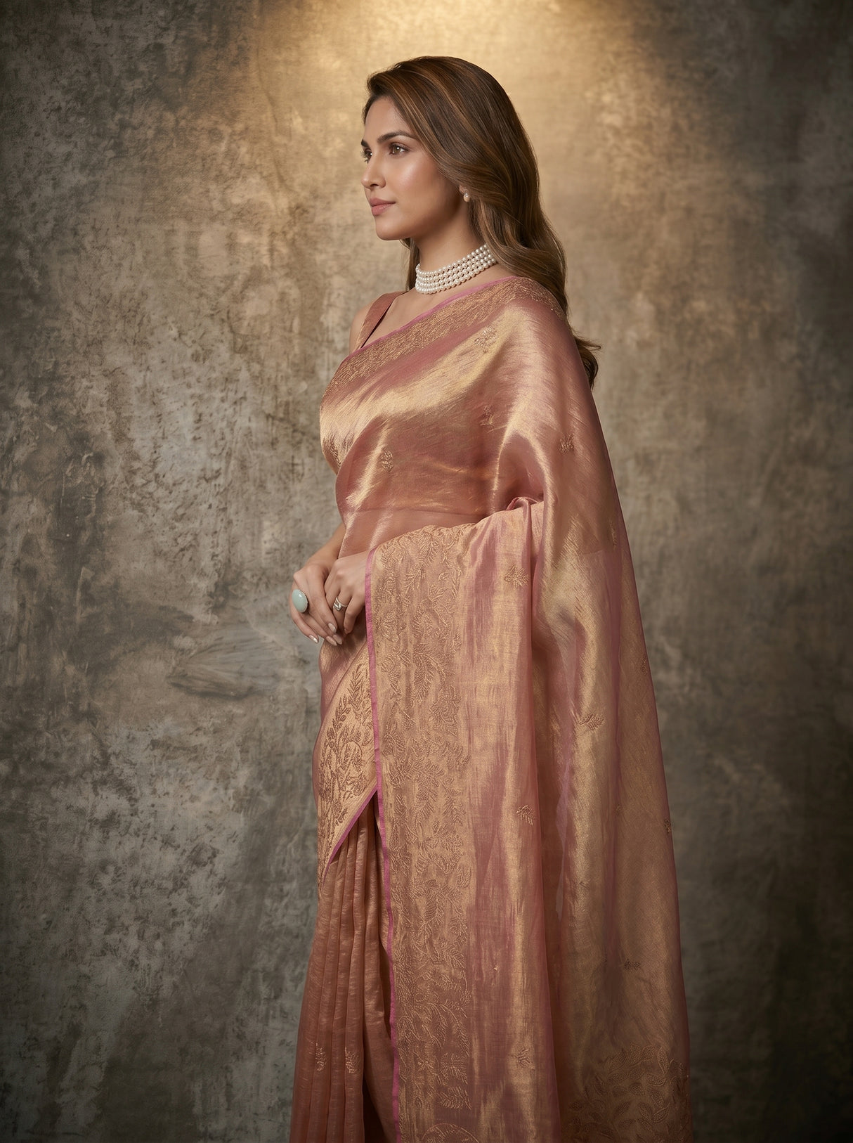 MIMOSA Saree Saree — pose 3 styling detail