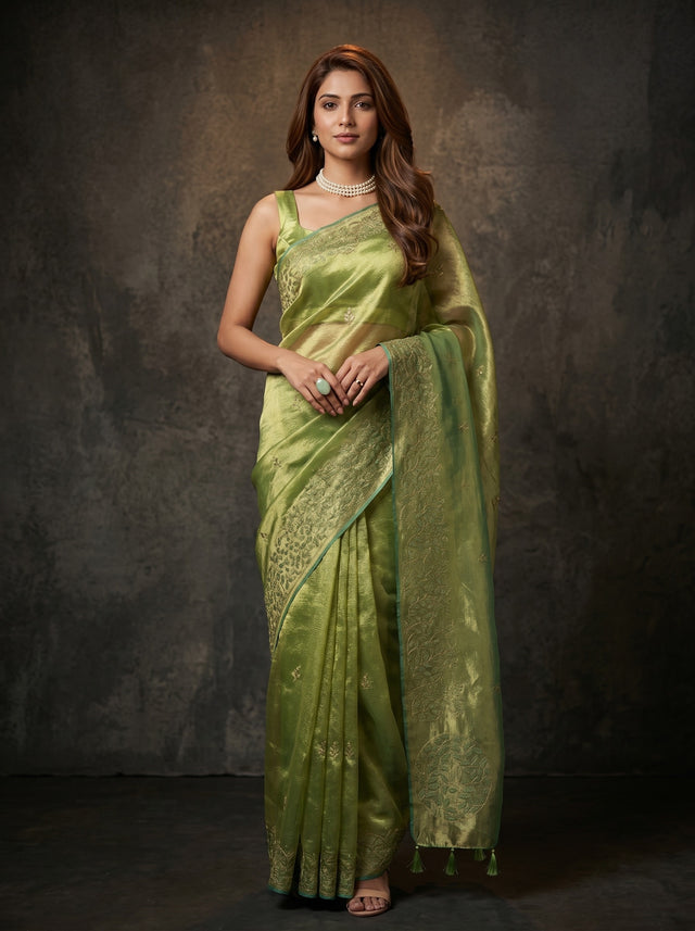 MIMOSA Saree Saree — front view on mannequin