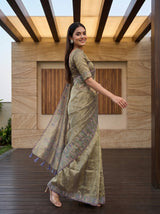 MIMOSA Magenta Saree Saree — pose 9 styling detail