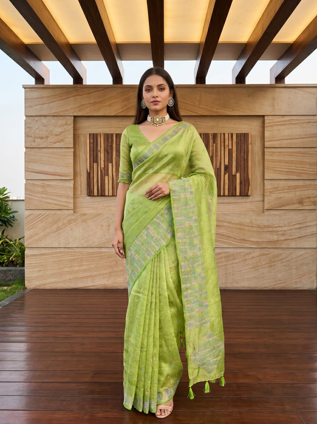 Olive  Saree