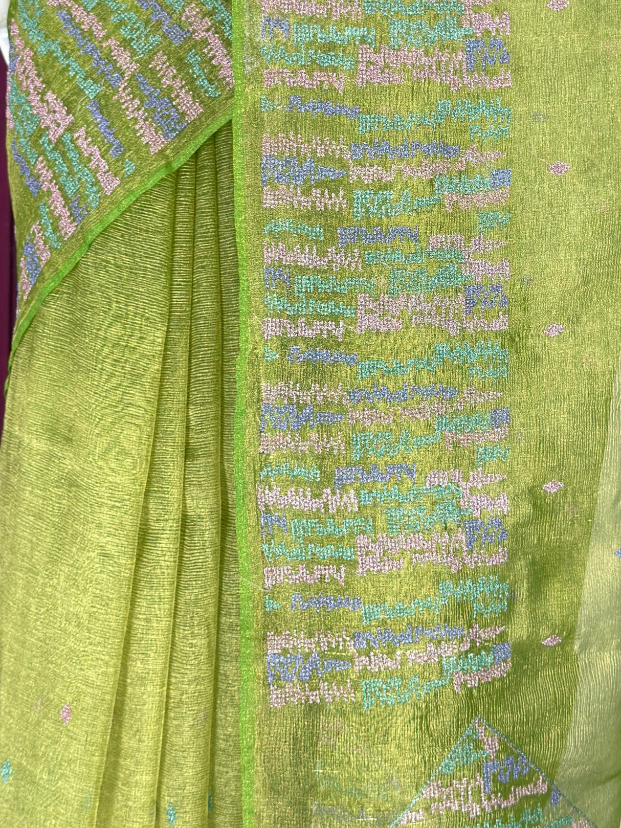 MIMOSA Olive Saree Saree — fleets shot full lifestyle