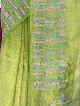 MIMOSA Olive Saree Saree — fleets shot full lifestyle