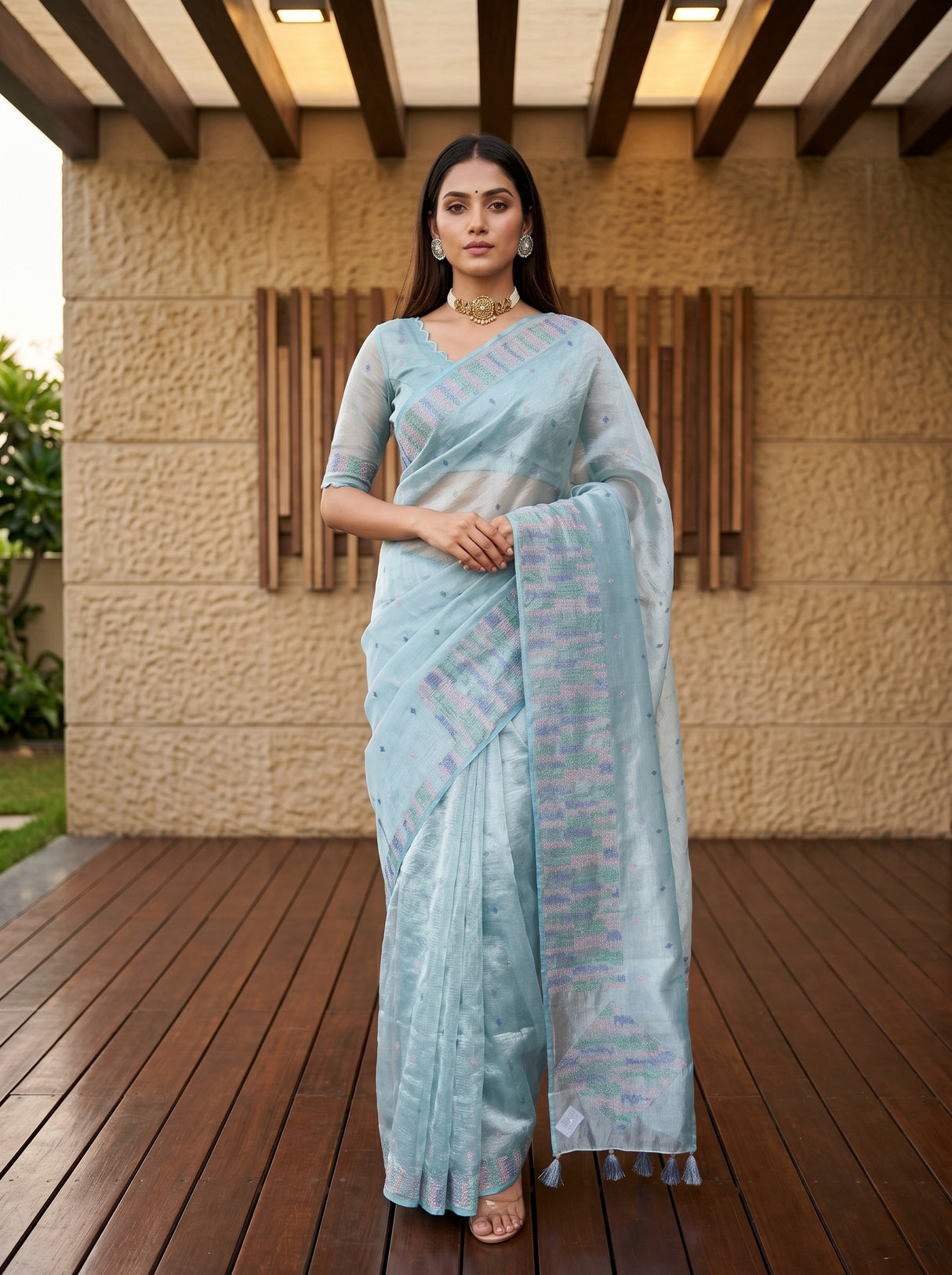Sapphire  Saree