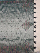 MIMOSA Sapphire Saree Saree — pallu and zari work detail