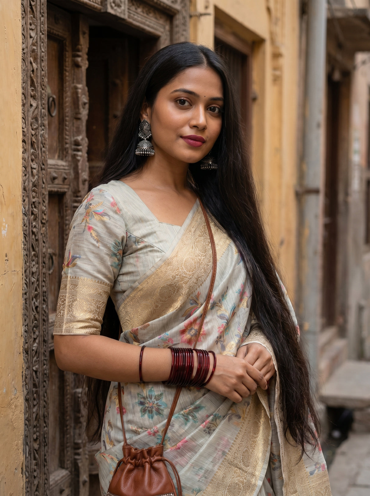 MIMOSA Saree Saree — pose 10 styling detail