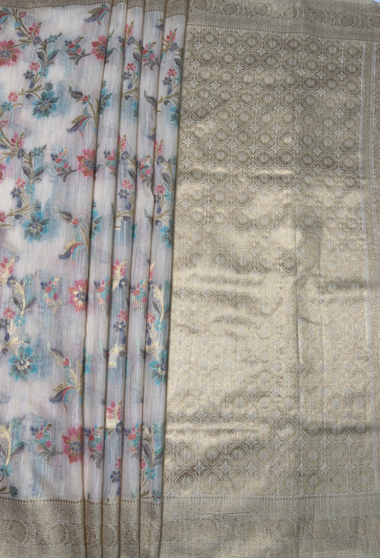 MIMOSA Saree Saree — pallu and zari work detail