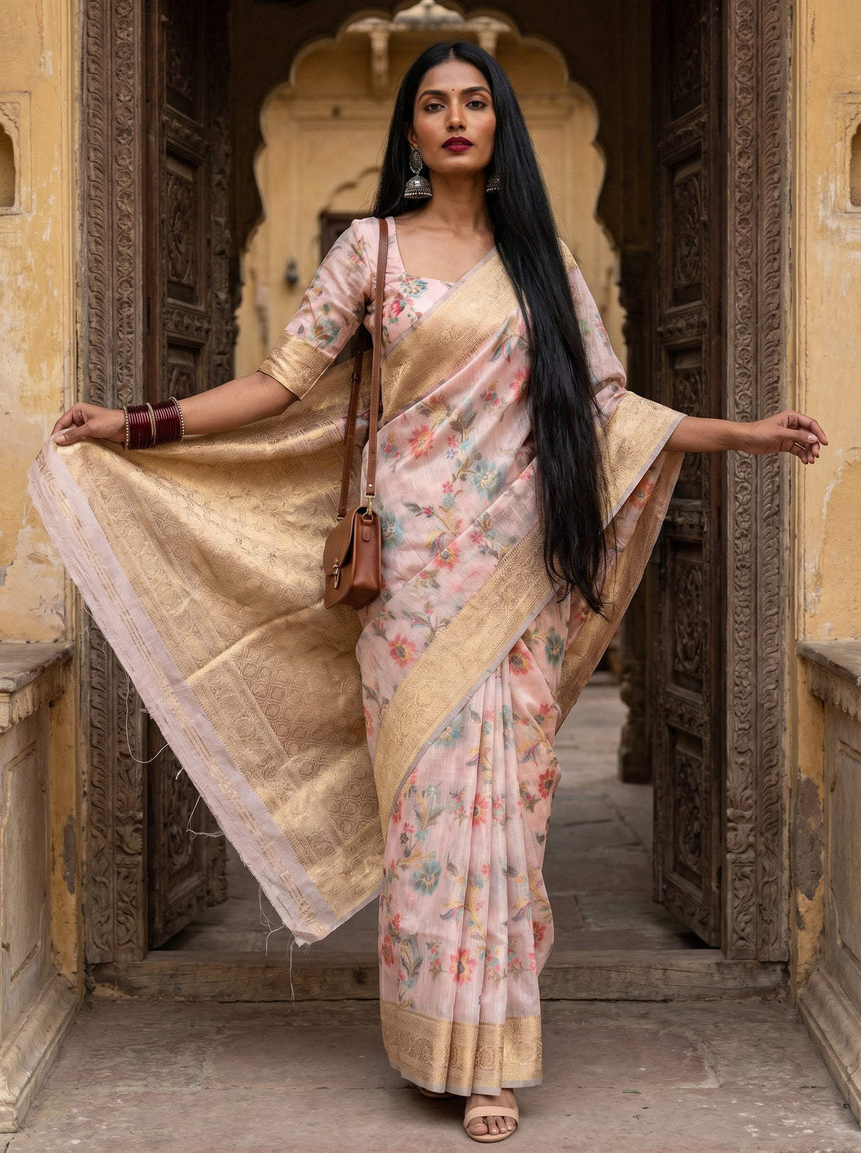 MIMOSA Saree Saree — pose 6 styling detail