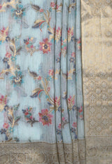 MIMOSA Saree Saree — pallu and zari work detail