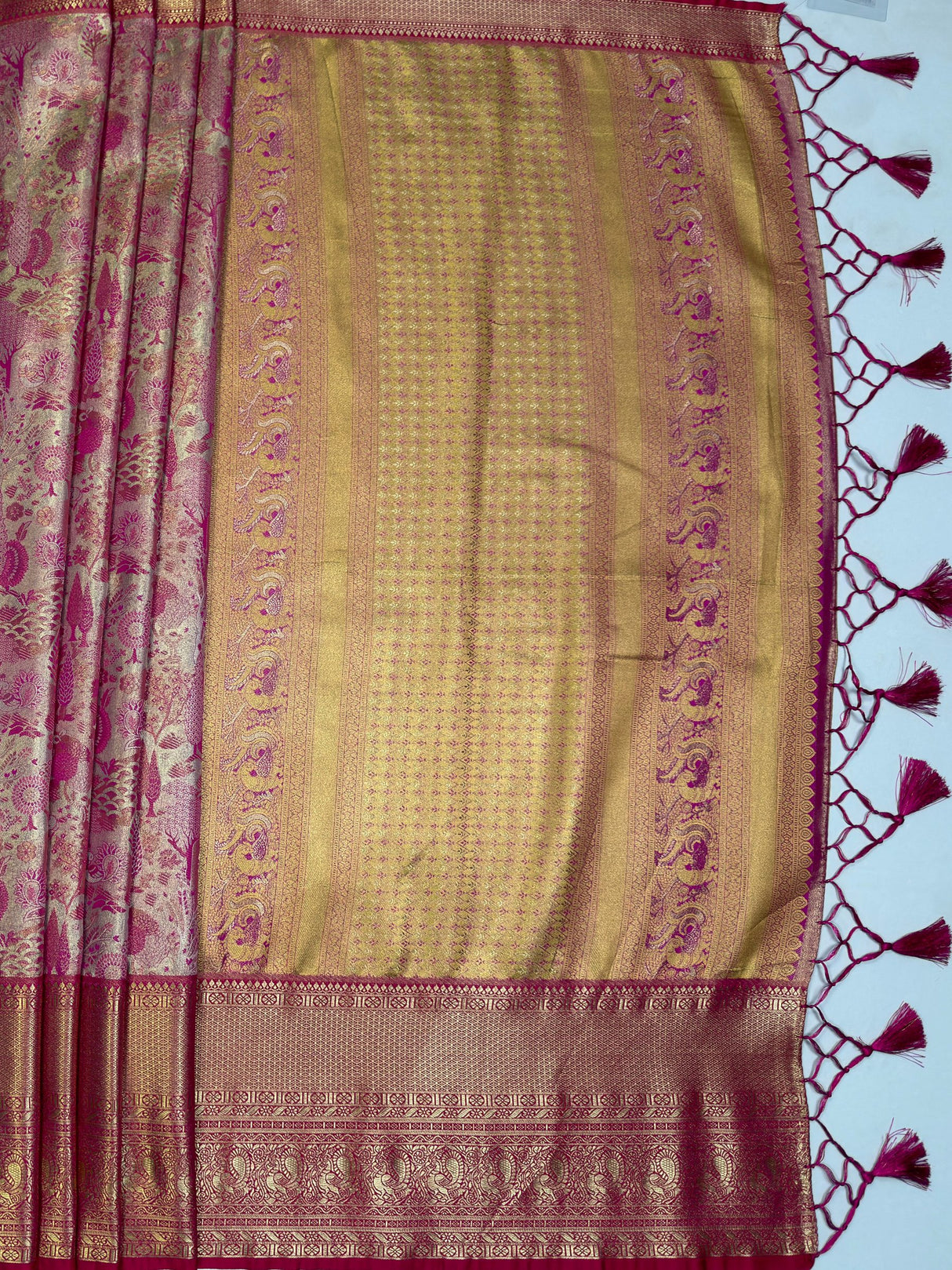 MIMOSA Saree Saree — pallu and zari work detail