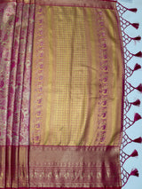 MIMOSA Saree Saree — pallu and zari work detail