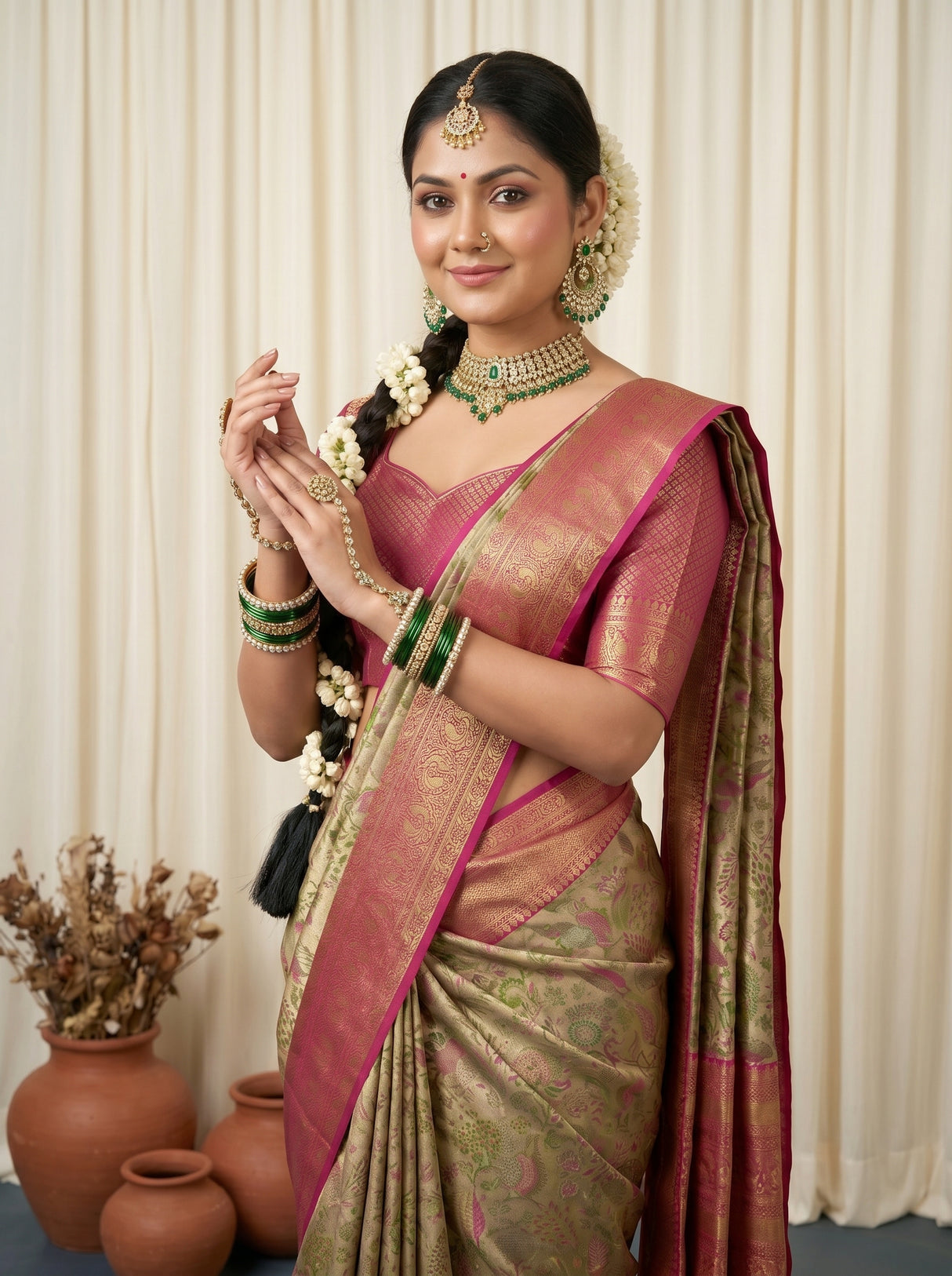 MIMOSA Saree Saree — pose 10 styling detail