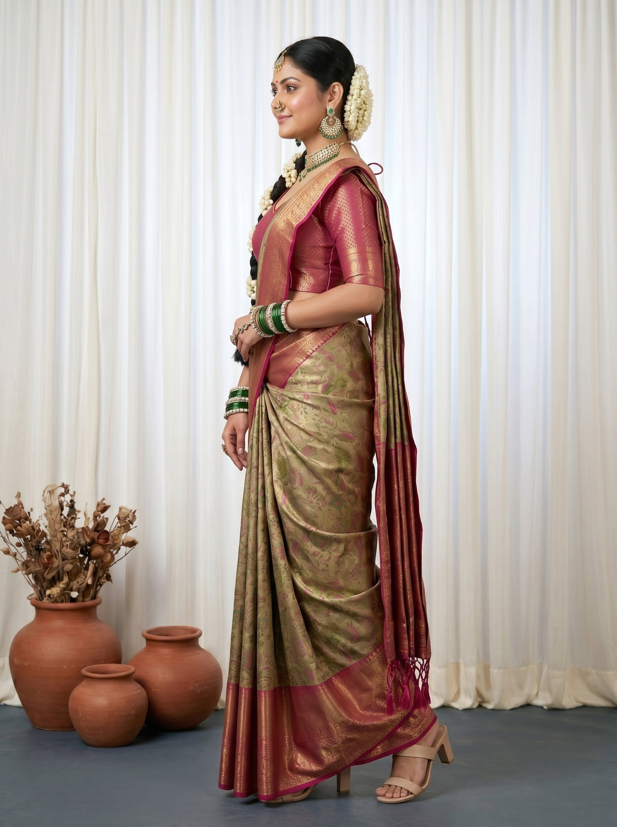 MIMOSA Saree Saree — pose 3 styling detail