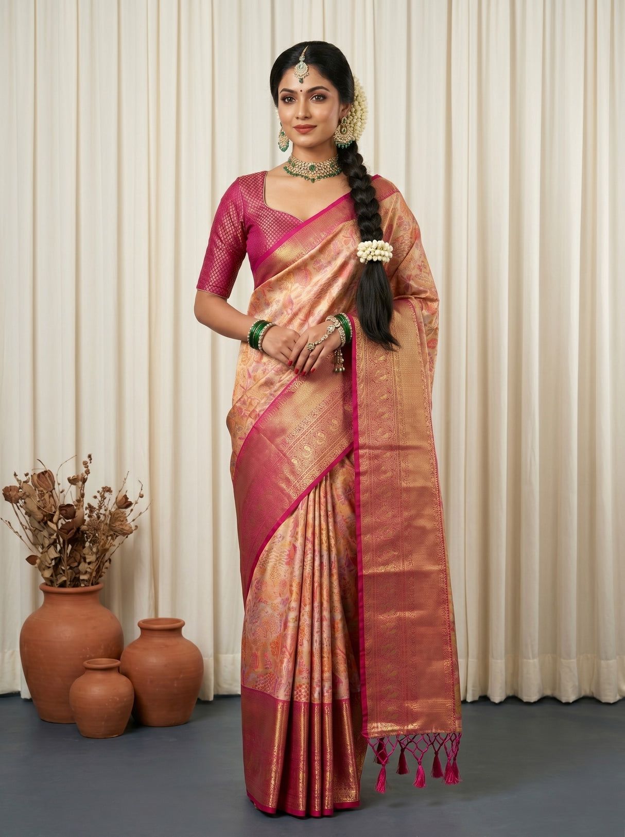MIMOSA Saree Saree — front view on mannequin
