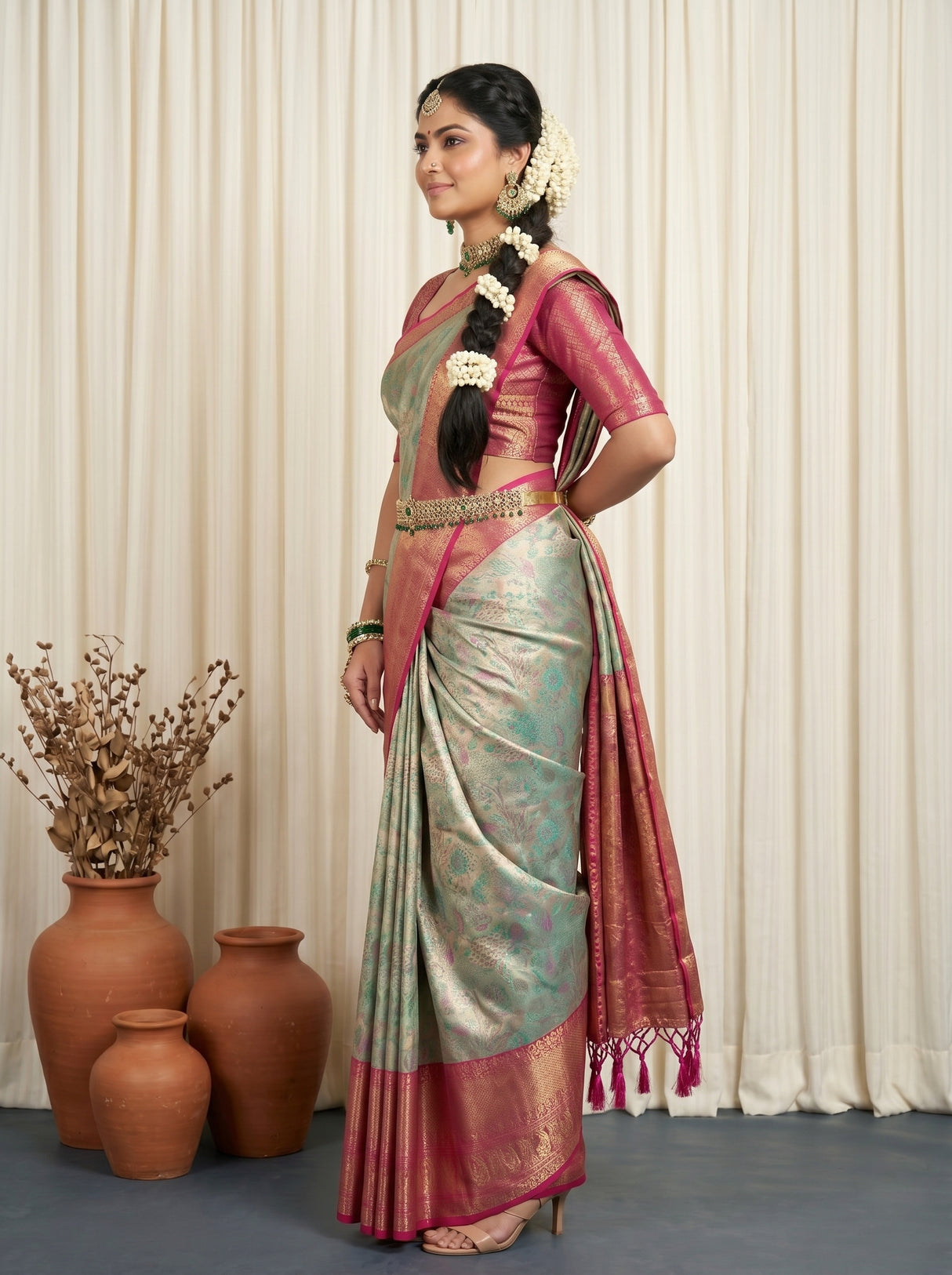 MIMOSA Saree Saree — pose 3 styling detail