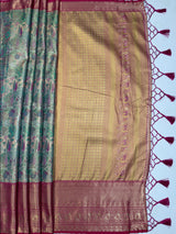 MIMOSA Saree Saree — pallu and zari work detail