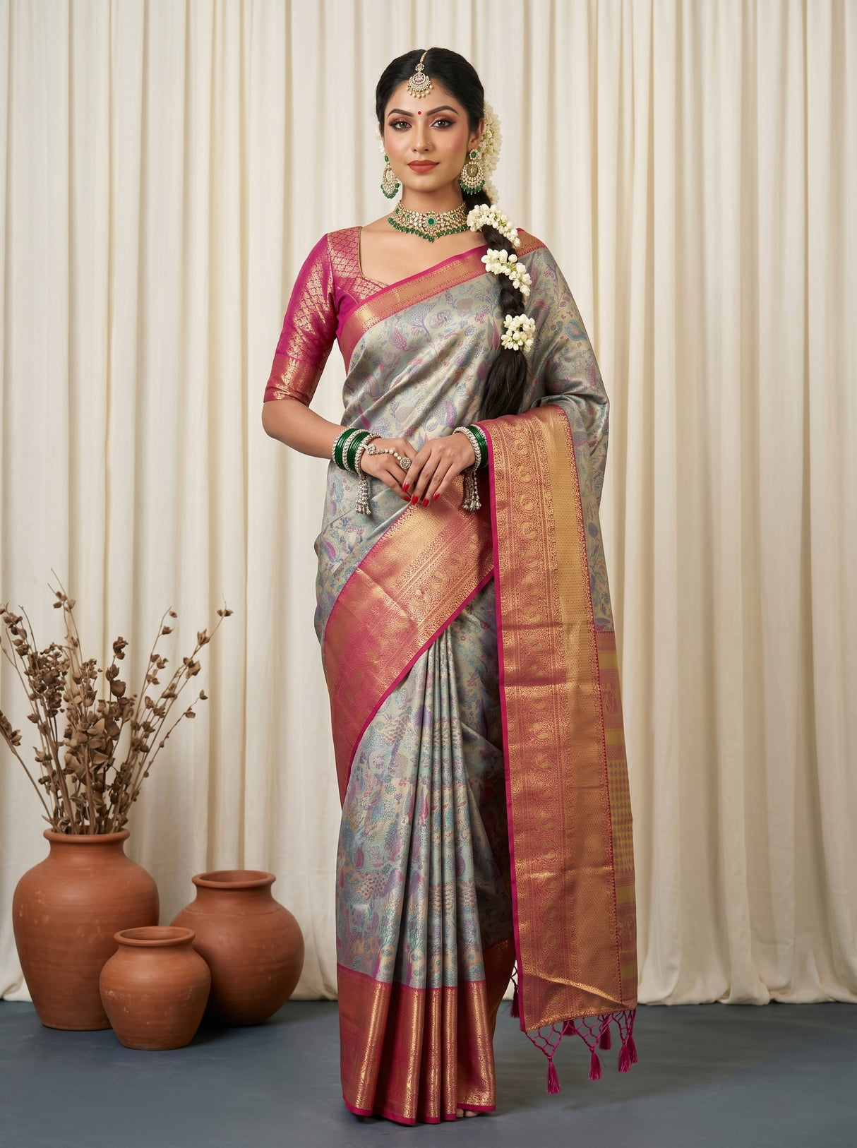 MIMOSA Saree Saree — front view on mannequin