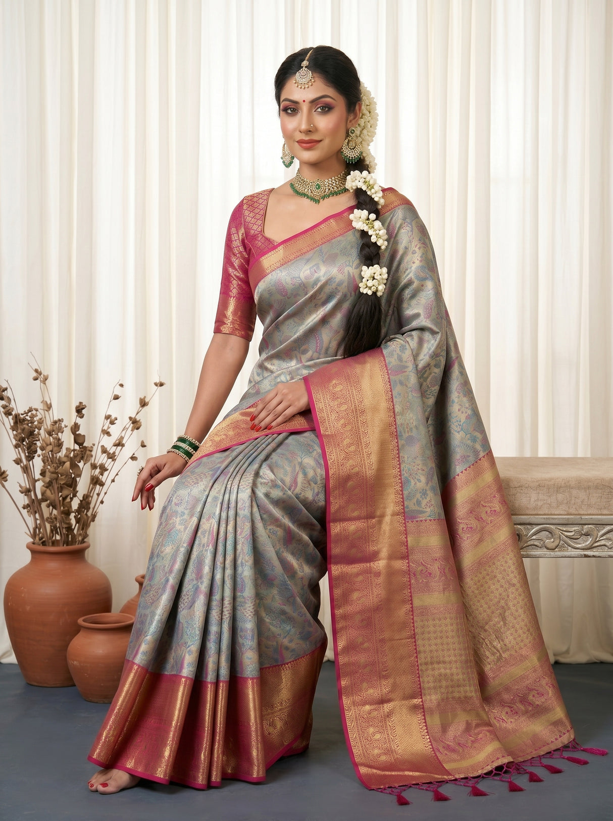 MIMOSA Saree Saree — pose 8 styling detail
