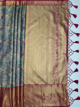 MIMOSA Saree Saree — pallu and zari work detail