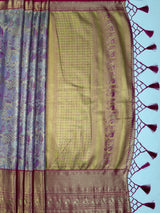MIMOSA Saree Saree — pallu and zari work detail