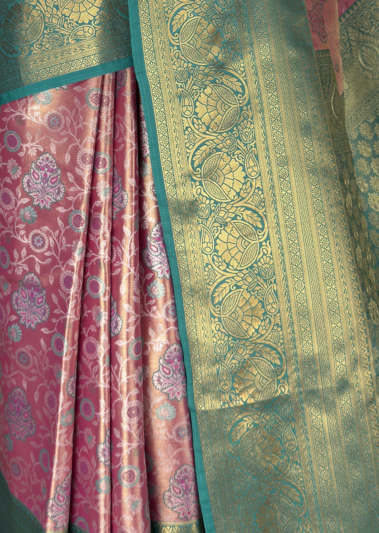 MIMOSA Gajari Kanjivaram Art Silk Saree — fleets shot full lifestyle